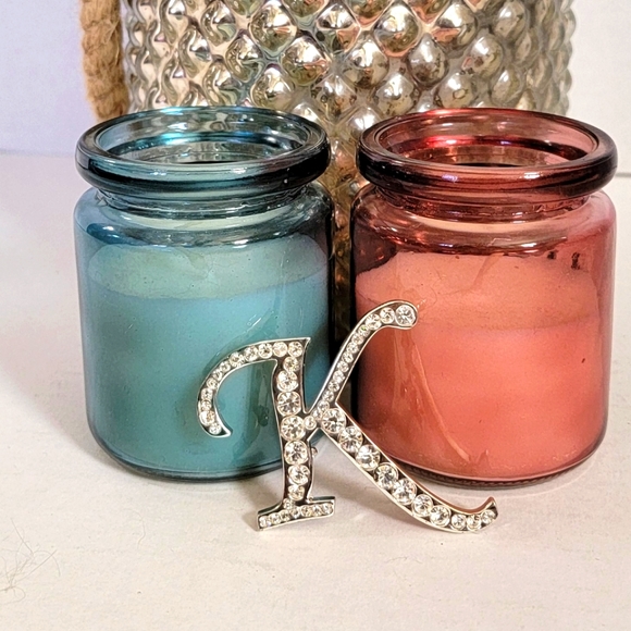 Letter K Rhinestone Brooch/Lapel Pin - Picture 1 of 15